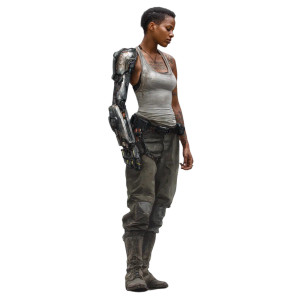 Cybernetic Warrior Woman V4 Vinyl Car Decal Sticker – Waterproof & UV-Resistant 8"