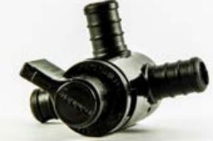 Durable 3-Way EcoPoly Shut Off Valve | Easy Install, Reliable Single Fitting | 1/2 Inch PEX x Thread Swivel x 1/2 Inch PEX Durable 3-Way EcoPoly Shut Off Valve | Easy Install, Reliable Single Fitting | 1/2 Inch PEX x Thread Swivel x 1/2 Inch PEX