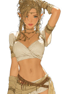 Tribal Elf Warrior V4 Vinyl Car Decal Sticker – Waterproof & UV-Resistant 8"