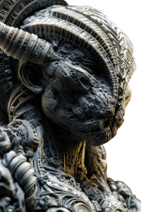 Voxel Deity Vinyl Car Decal Sticker – Waterproof & UV-Resistant 8"