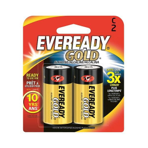 Eveready Gold C-Type Alkaline Battery | Long-Lasting Power Pack of 2 Eveready Gold C-Type Alkaline Battery | Long-Lasting Power Pack of 2