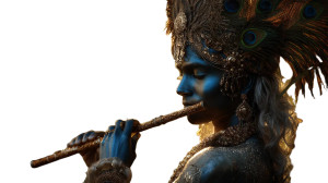 Divine Lord Krishna V2 Vinyl Car Decal Sticker – Waterproof & UV-Resistant 8"