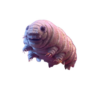 Happy Tardigrade Vinyl Car Decal Sticker – Waterproof & UV-Resistant 8"