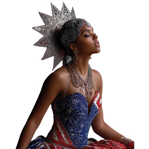 Juneteenth Flag Goddess Vinyl Car Decal Sticker – Waterproof & UV-Resistant 8"