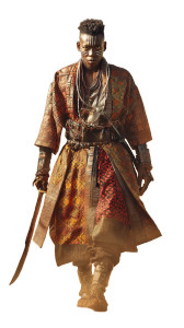 African Samurai Warrior V4 Vinyl Car Decal Sticker – Waterproof & UV-Resistant 8"