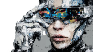 Digital Laborer Silhouette Vinyl Car Decal Sticker – Waterproof & UV-Resistant 8"