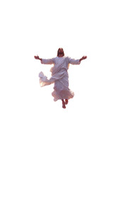 Floating Jesus V2 Vinyl Car Decal Sticker – Waterproof & UV-Resistant 8"