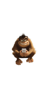 Scary Tech Monkey Vinyl Car Decal Sticker – Waterproof & UV-Resistant 8"