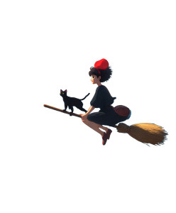 Kiki'S Magical Flight V2 Vinyl Car Decal Sticker – Waterproof & UV-Resistant 8"