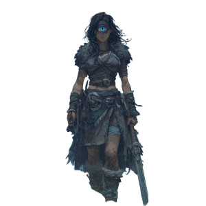 Female Cyclops Barbarian Vinyl Car Decal Sticker – Waterproof & UV-Resistant 8" Female Cyclops Barbarian Vinyl Car Decal Sticker – Waterproof & UV-Resistant 8"