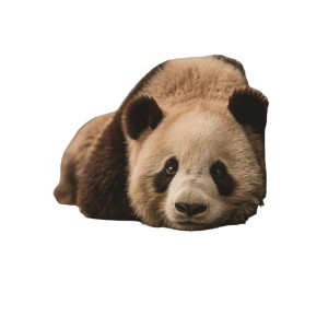 Homeless Panda Vinyl Car Decal Sticker – Waterproof & UV-Resistant 8"