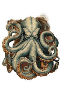 Kraken Poster Vinyl Car Decal Sticker – Waterproof & UV-Resistant 8"