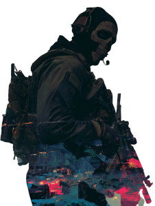 Elite Soldier Portrait Vinyl Car Decal Sticker – Waterproof & UV-Resistant 8"