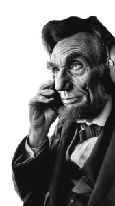 Lincoln In Helicopter Vinyl Car Decal Sticker – Waterproof & UV-Resistant 8"