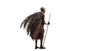 Afrofuturist Maasai Warrior Vinyl Car Decal Sticker – Waterproof & UV-Resistant 8"