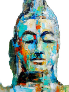 Serene Lord Buddha V2 Vinyl Car Decal Sticker – Waterproof & UV-Resistant 8"