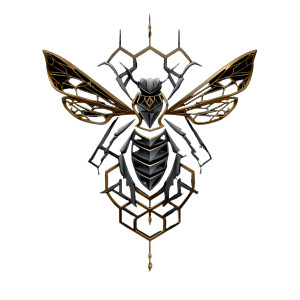 Geometrical Bee Vinyl Car Decal Sticker – Waterproof & UV-Resistant 8" Geometrical Bee Vinyl Car Decal Sticker – Waterproof & UV-Resistant 8"