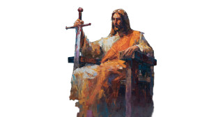 Christ With Sword V2 Vinyl Car Decal Sticker – Waterproof & UV-Resistant 8" Christ With Sword V2 Vinyl Car Decal Sticker – Waterproof & UV-Resistant 8"