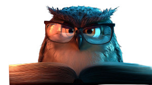 Wise Reading Owl V2 Vinyl Car Decal Sticker – Waterproof & UV-Resistant 8"