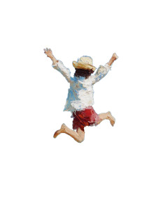 Joyful Jump Vinyl Car Decal Sticker – Waterproof & UV-Resistant 8" Joyful Jump Vinyl Car Decal Sticker – Waterproof & UV-Resistant 8"