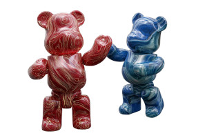 Cartoon Bears Duo Vinyl Car Decal Sticker – Waterproof & UV-Resistant 8" Cartoon Bears Duo Vinyl Car Decal Sticker – Waterproof & UV-Resistant 8"