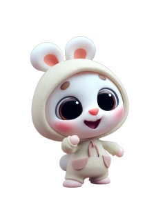 Cute Animal Character V2 Vinyl Car Decal Sticker – Waterproof & UV-Resistant 8"