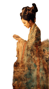 Song Dynasty Noblewoman Vinyl Car Decal Sticker – Waterproof & UV-Resistant 8"
