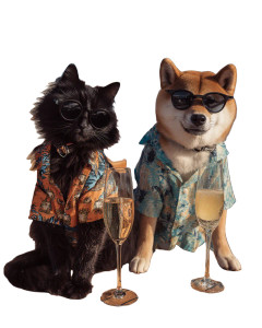 Stylish Pets Yachting Vinyl Car Decal Sticker – Waterproof & UV-Resistant 8"