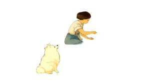 Patient Pomeranian-Spitz Vinyl Car Decal Sticker – Waterproof & UV-Resistant 8"
