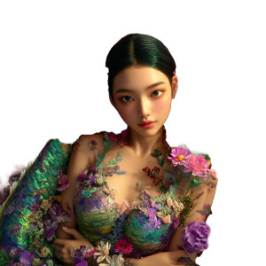 Cute Asian Mermaid Vinyl Car Decal Sticker – Waterproof & UV-Resistant 8"