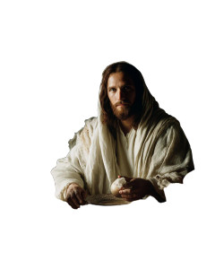 Jesus Breaking Bread Vinyl Car Decal Sticker – Waterproof & UV-Resistant 8"