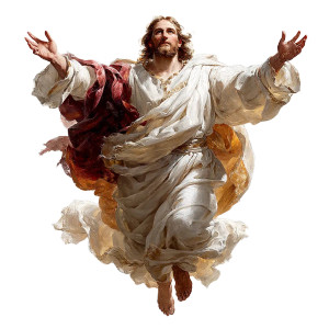Resurrected Christ Vinyl Car Decal Sticker – Waterproof & UV-Resistant 8"