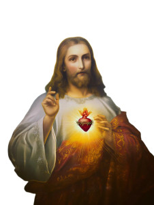 Sacred Heart Jesus V3 Vinyl Car Decal Sticker – Waterproof & UV-Resistant 8"