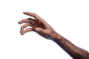 Tattooed Hand Vinyl Car Decal Sticker – Waterproof & UV-Resistant 8"