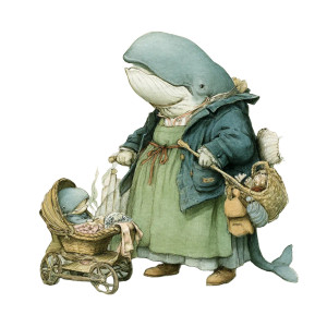 Whale Mother & Baby Vinyl Car Decal Sticker – Waterproof & UV-Resistant 8"