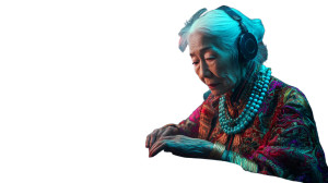 Elderly Asian Dj Vinyl Car Decal Sticker – Waterproof & UV-Resistant 8" Elderly Asian Dj Vinyl Car Decal Sticker – Waterproof & UV-Resistant 8"