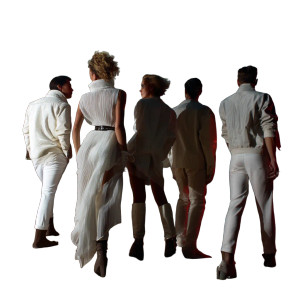 Silhouette Group Vinyl Car Decal Sticker – Waterproof & UV-Resistant 8"