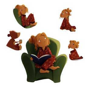 Girl In Pajamas Vinyl Car Decal Sticker – Waterproof & UV-Resistant 8" Girl In Pajamas Vinyl Car Decal Sticker – Waterproof & UV-Resistant 8"