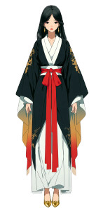 Anime Hanfu Woman Vinyl Car Decal Sticker – Waterproof & UV-Resistant 8"