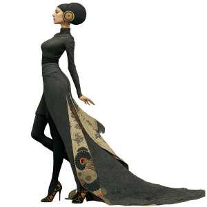 Graceful Female Figure Vinyl Car Decal Sticker – Waterproof & UV-Resistant 8"