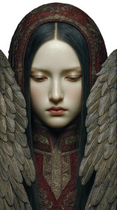 Dark Rainbow Archangel Vinyl Car Decal Sticker – Waterproof & UV-Resistant 8"