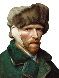 Van Gogh Portrait V2 Vinyl Car Decal Sticker – Waterproof & UV-Resistant 8"