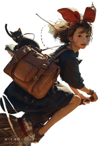 Kiki Cosplay Portrait V2 Vinyl Car Decal Sticker – Waterproof & UV-Resistant 8"