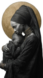 Mary And Jesus V3 Vinyl Car Decal Sticker – Waterproof & UV-Resistant 8"