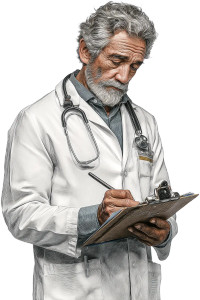 Elderly Doctor Writing Vinyl Car Decal Sticker – Waterproof & UV-Resistant 8" Elderly Doctor Writing Vinyl Car Decal Sticker – Waterproof & UV-Resistant 8"