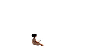 Little Girl Reading Vinyl Car Decal Sticker – Waterproof & UV-Resistant 8" Little Girl Reading Vinyl Car Decal Sticker – Waterproof & UV-Resistant 8"