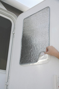Camco Reflective RV Window Shade | Protects from UV Rays | Fits RV Windows and Doors Camco Reflective RV Window Shade | Protects from UV Rays | Fits RV Windows and Doors