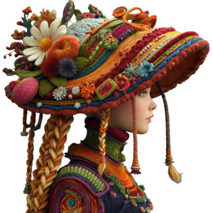 Whimsical Knitted Hat Vinyl Car Decal Sticker – Waterproof & UV-Resistant 8" Whimsical Knitted Hat Vinyl Car Decal Sticker – Waterproof & UV-Resistant 8"