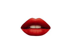 Red Lips V4 Vinyl Car Decal Sticker – Waterproof & UV-Resistant 8"