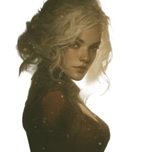 Ethereal Blonde Presence Vinyl Car Decal Sticker – Waterproof & UV-Resistant 8"